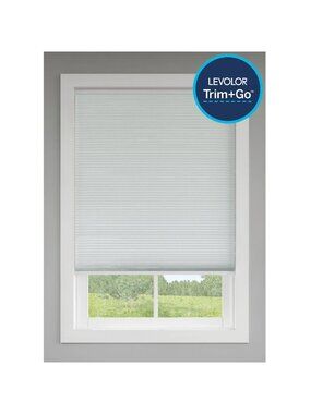 LEVOLOR 22 5/16-In X 72-In Trim & Go Snow Light Filtering Cordless Cellular Shad